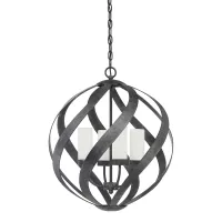 Latarnia wisząca Blacksmith - 4 źródła światła - Stary czarny