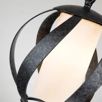 Latarnia wisząca Blacksmith - 1 źródło światła - Stary czarny