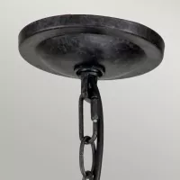 Latarnia wisząca Blacksmith - 1 źródło światła - Stary czarny