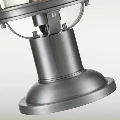 Latarnia cokołowa Booker - 1 źródło światła - Przemysłowe aluminium