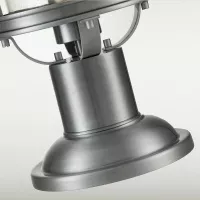 Latarnia cokołowa Booker - 1 źródło światła - Przemysłowe aluminium
