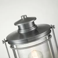 Latarnia cokołowa Booker - 1 źródło światła - Przemysłowe aluminium